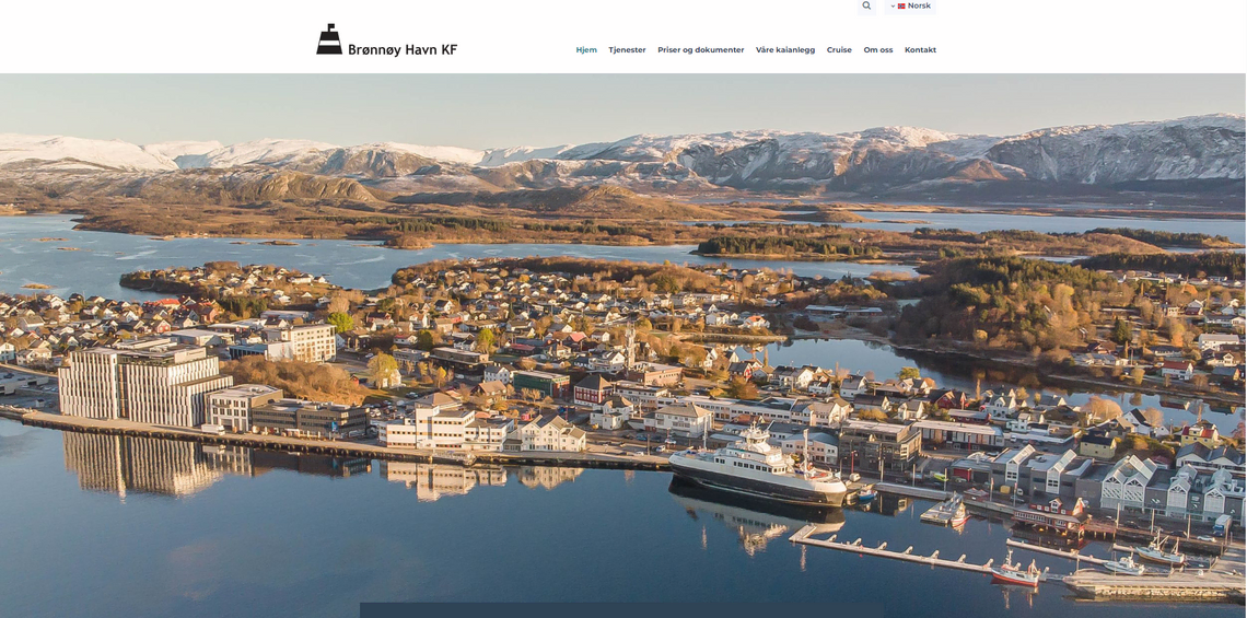 Utsikt over Brønnøysund 